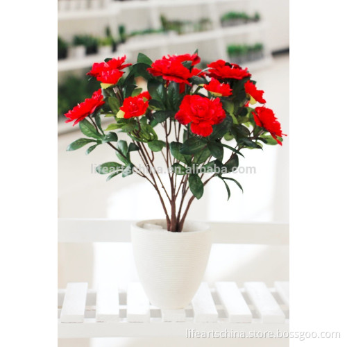 flower plant, 35cm 5 heads artificial azalea flower bonsai, artificial flower, plant flower, flower bush